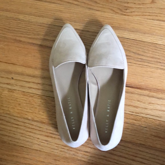 Kelly and Katie Pale Pink Pointy Toe Flat Loafers Size 7.5 - Picture 12 of 13